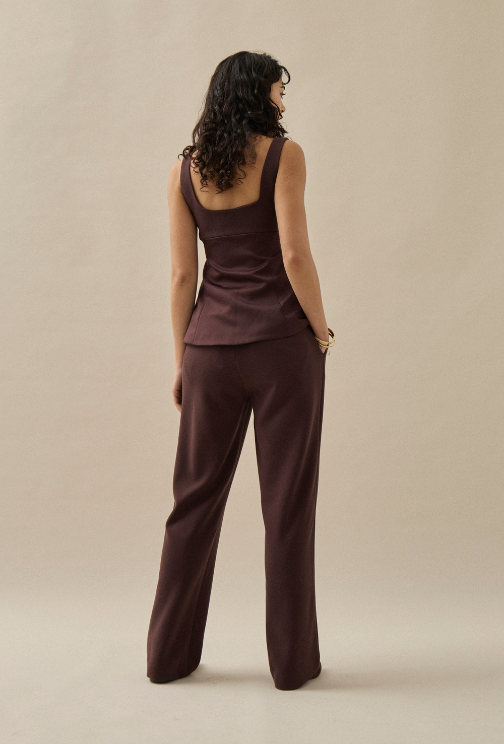 Tailored Crepe Top