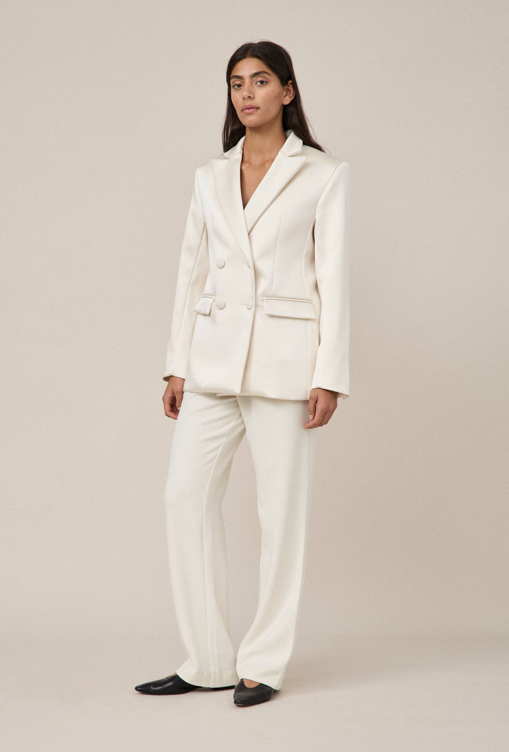 Satin Tuxedo Blazer