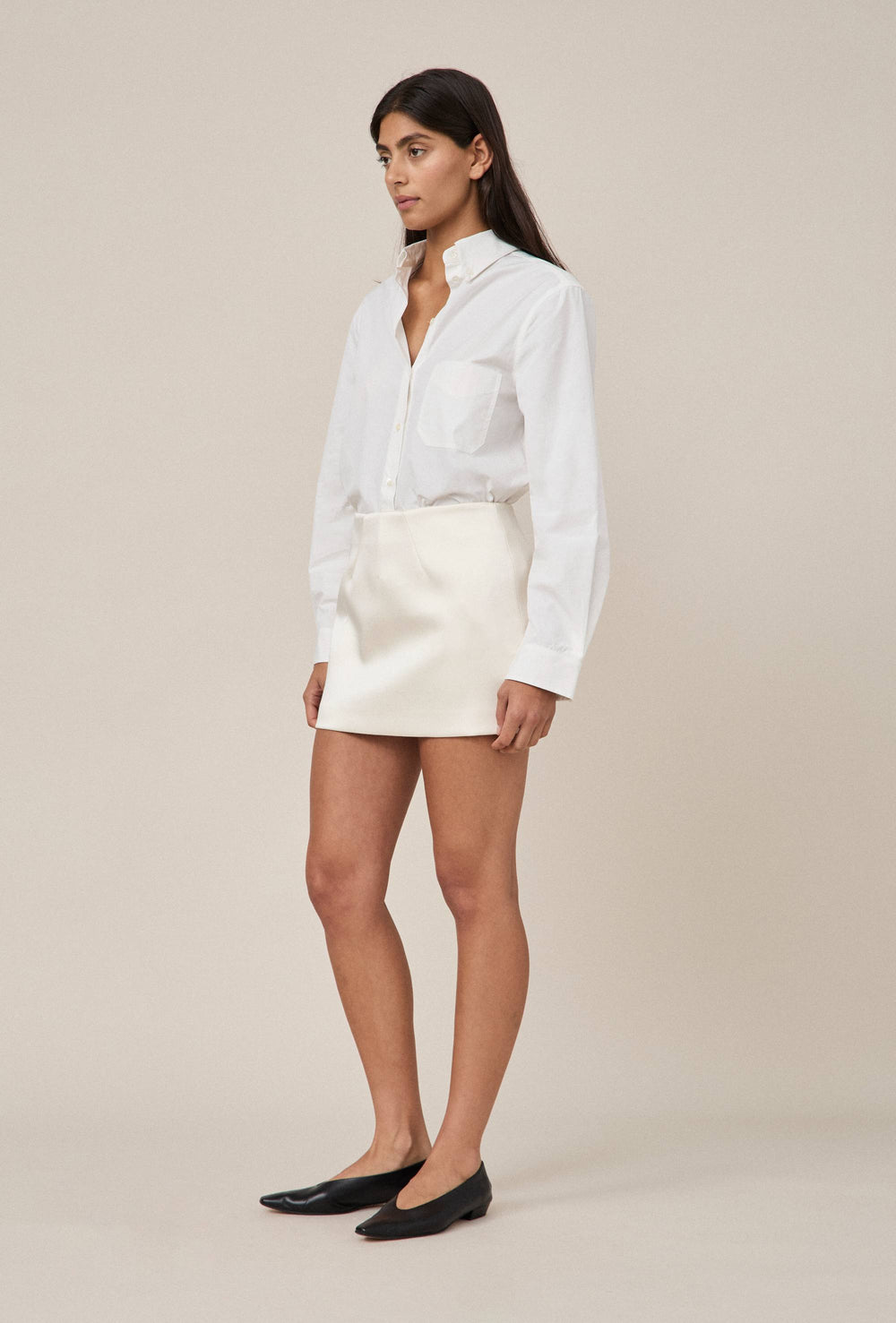 Satin Mini Skirt
