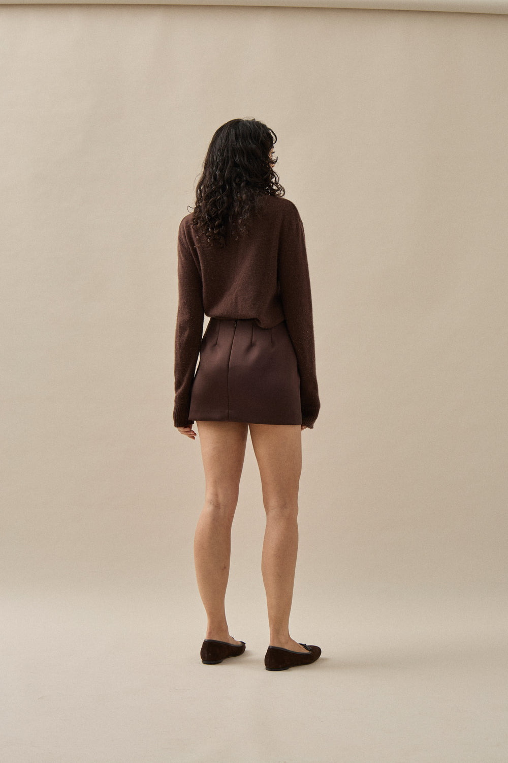 Satin Mini Skirt