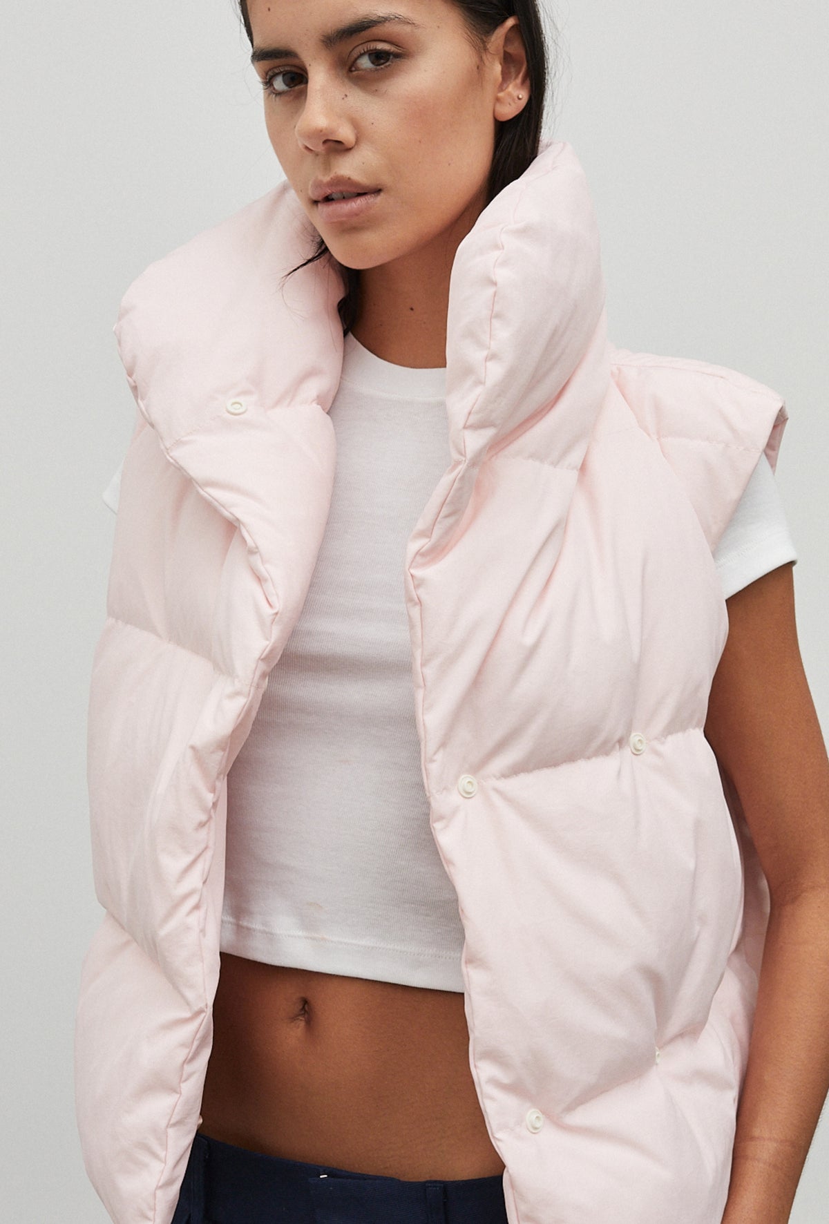 Puffer Vest Floss Pink